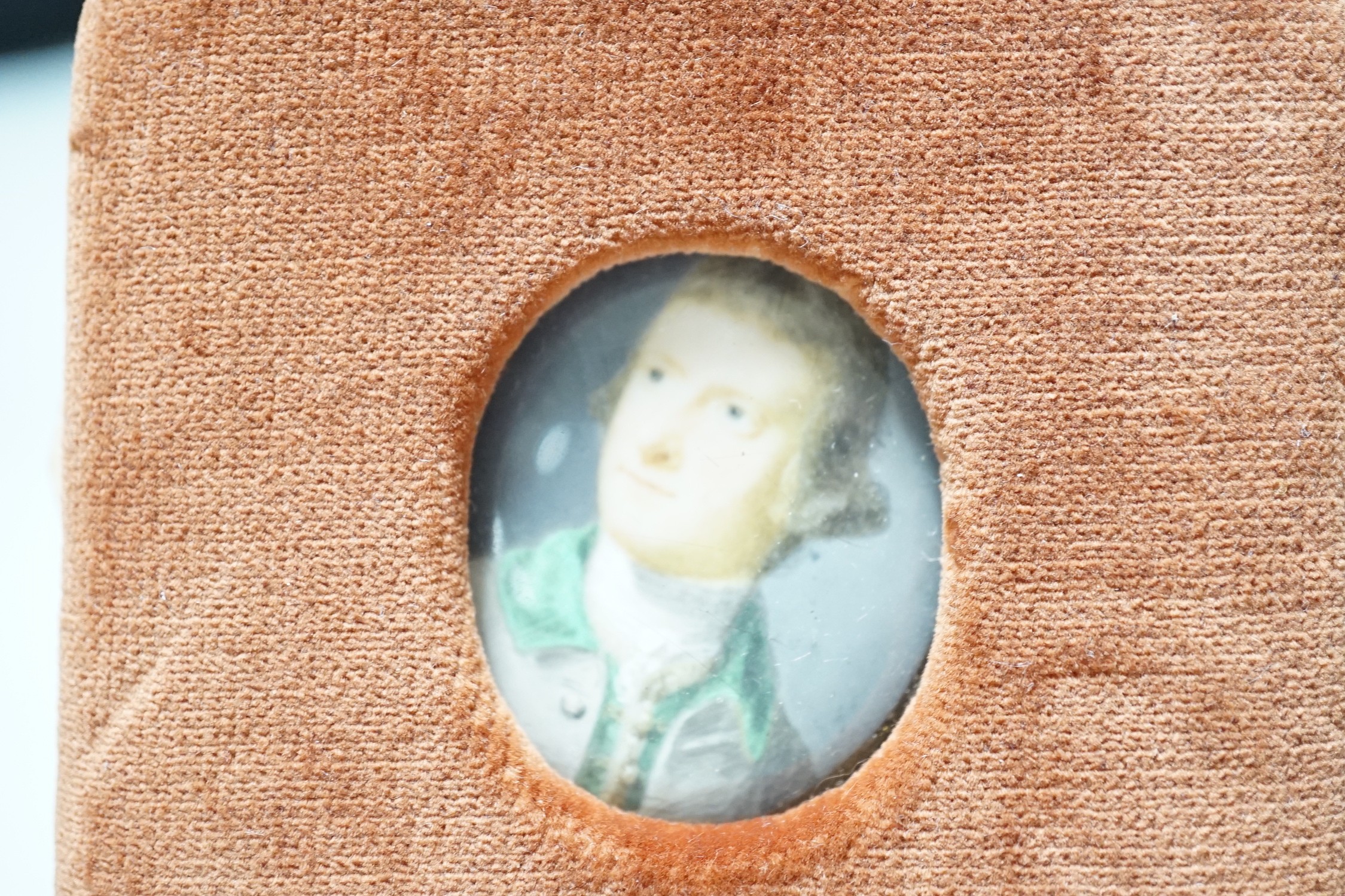 British School, mid 18th century, portrait miniature on ivory, Portrait of Sir Richard Sutton, 1st Baronet Ivory submission reference: ZLECYHKU